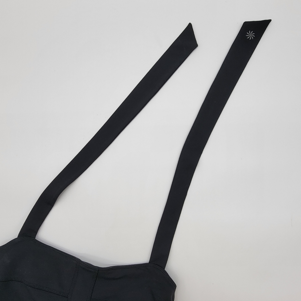 ATHLETA Black Sizzle Dress Womens Size Small Tall ST Halter Summer Beach Dresses - Picture 9 of 12